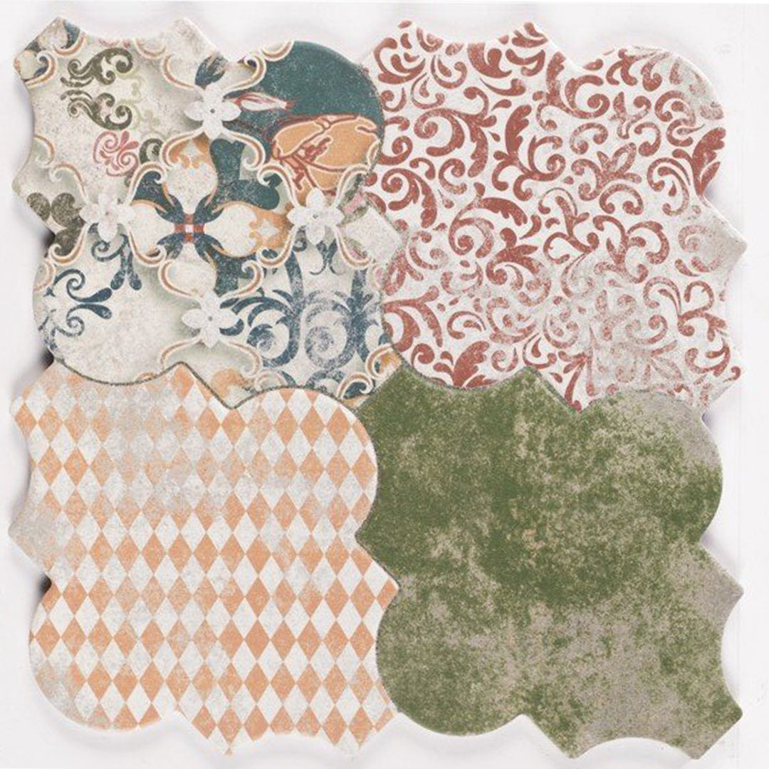 Azulejo de muestra Risha Patchwork FL2130