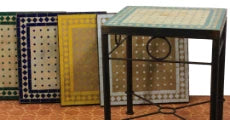 Mesas mosaico rectangulares