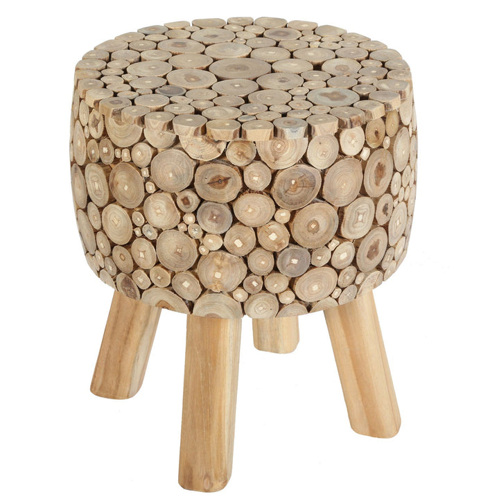 Taburete de madera de teca Samira