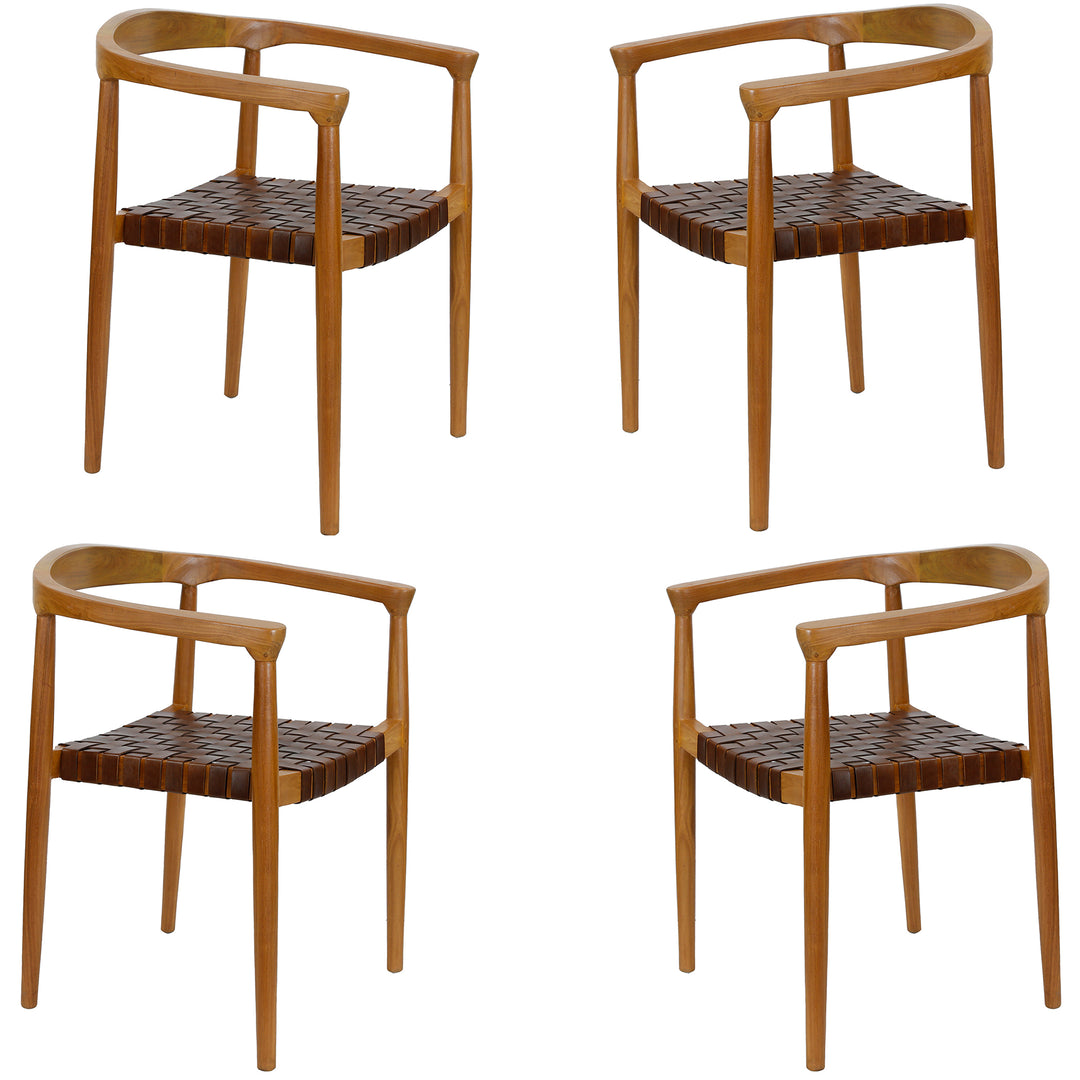 Silla de cuero para comedor