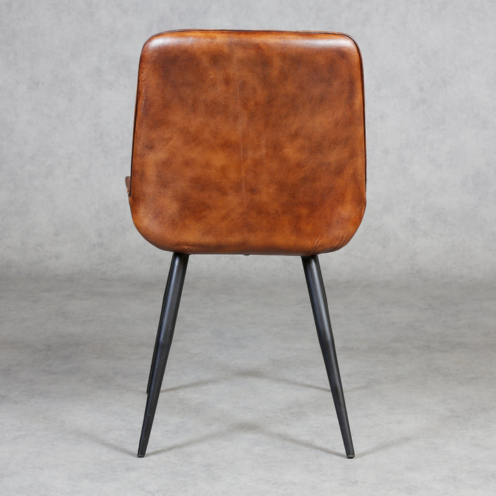 Silla de comedor de cuero