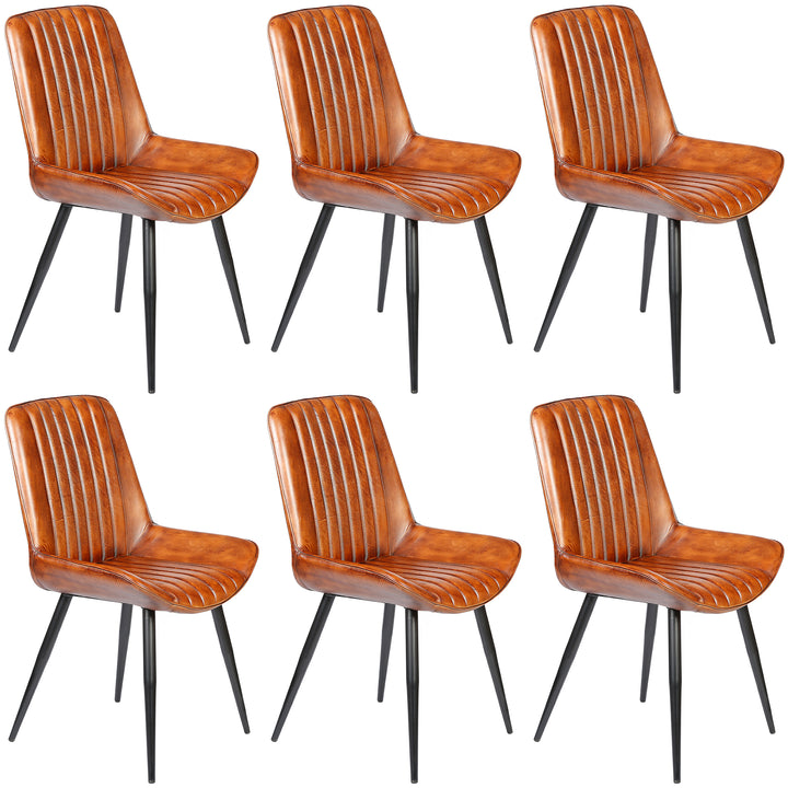 Silla de comedor de cuero