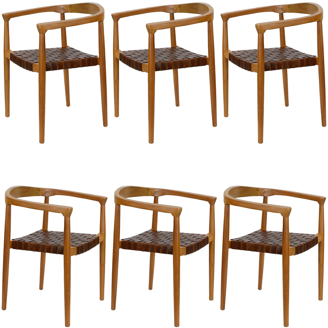 Silla de cuero para comedor