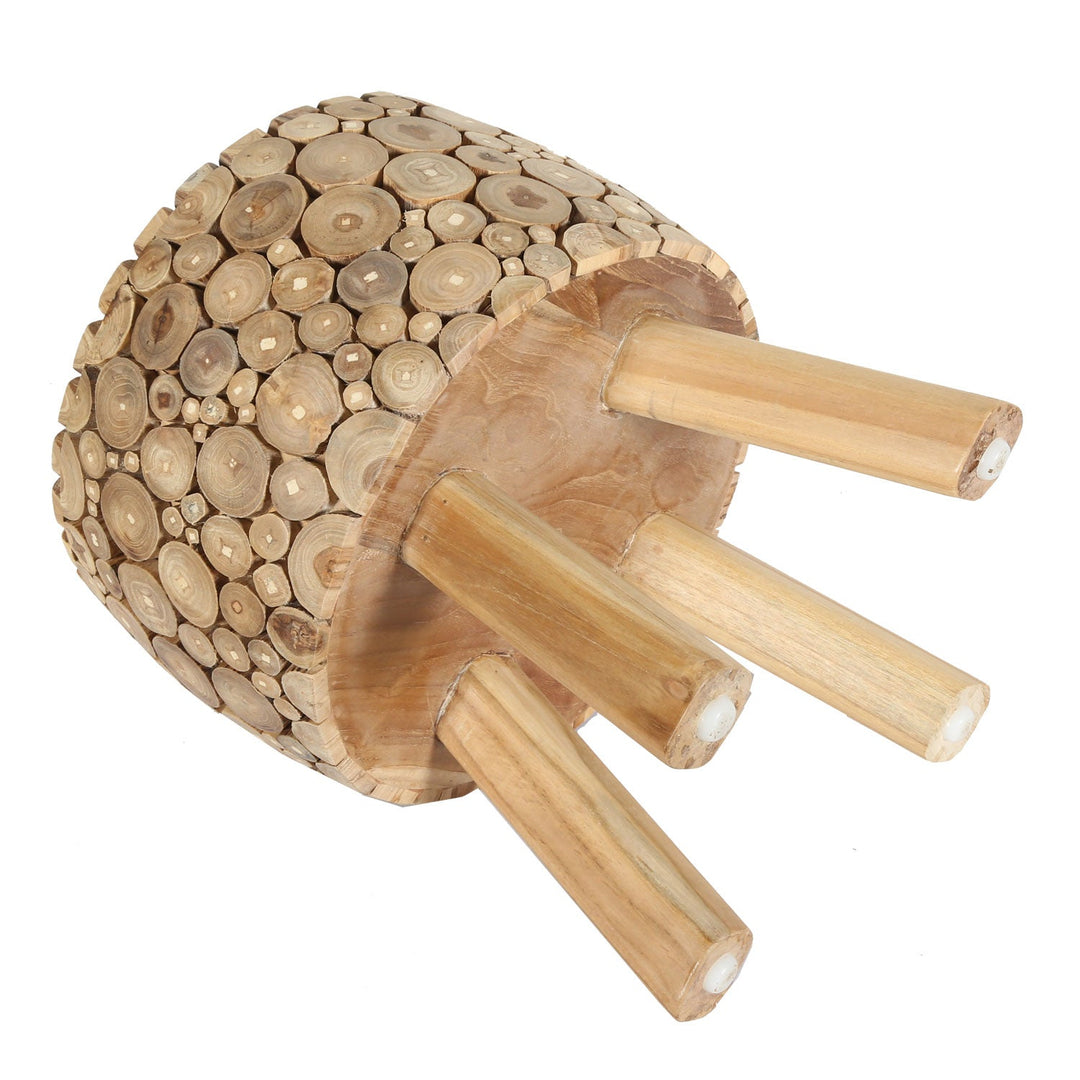 Taburete de madera de teca Samira