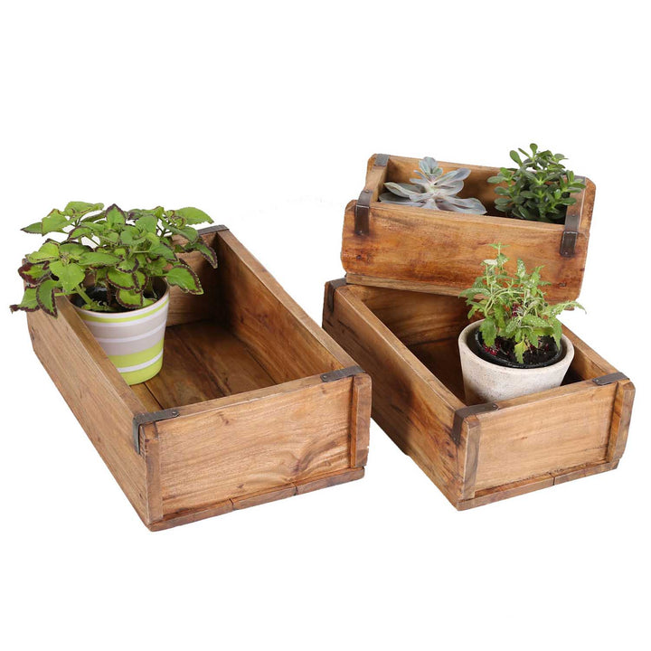 Caja para plantas Gino, juego de 3