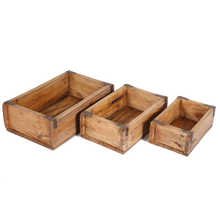 Caja para plantas Gino, juego de 3