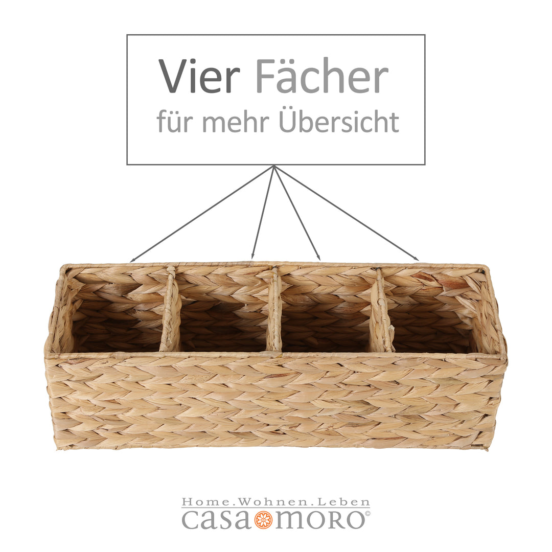 Cesta de almacenamiento rectangular Zita