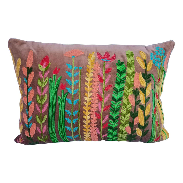 Cojín de terciopelo boho Santa