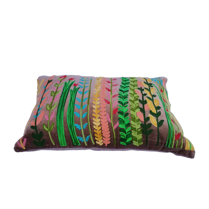 Cojín de terciopelo boho Santa