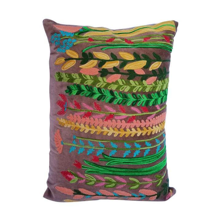 Cojín de terciopelo boho Santa