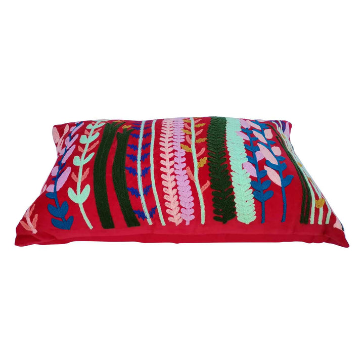 Cojín de terciopelo boho Santa