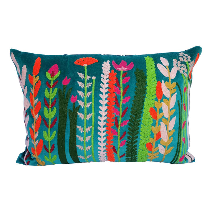 Cojín de terciopelo boho Santa