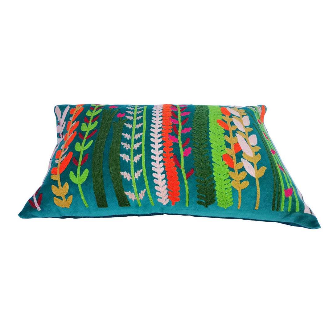 Cojín de terciopelo boho Santa