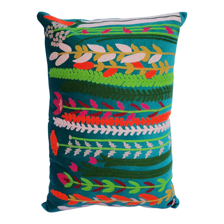 Cojín de terciopelo boho Santa