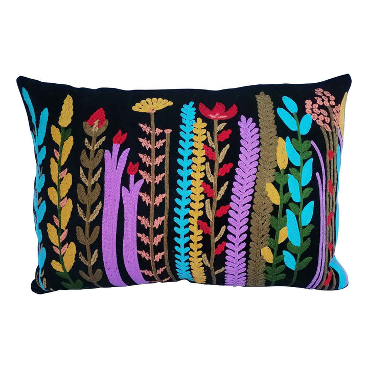 Cojín de terciopelo boho Santa