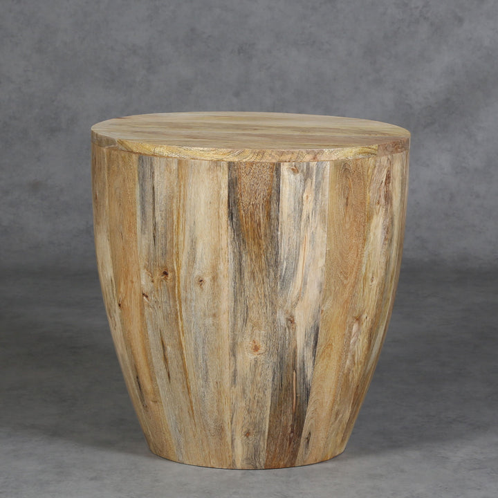 Mesa de centro Torino redonda de madera maciza