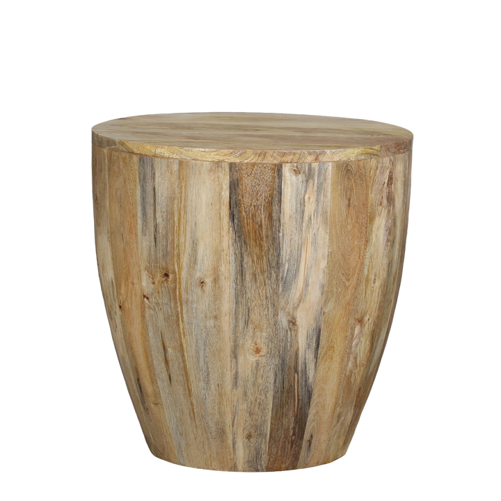 Mesa de centro Torino redonda de madera maciza