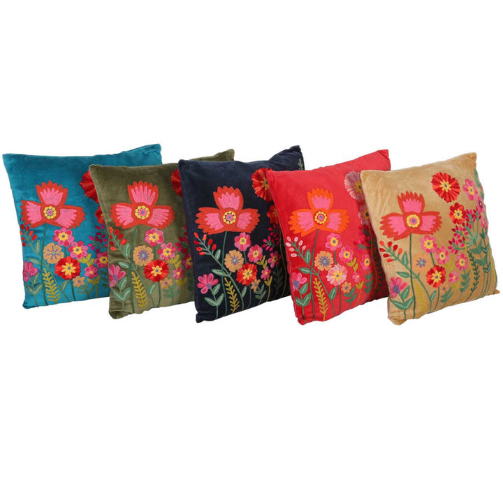 Cojín decorativo Livia con motivos florales