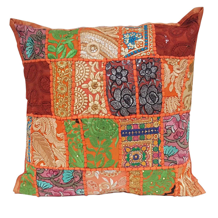 Cojín patchwork indio Mar