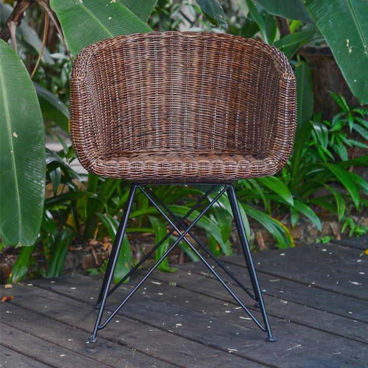 Sillón de ratán auténtico Paris