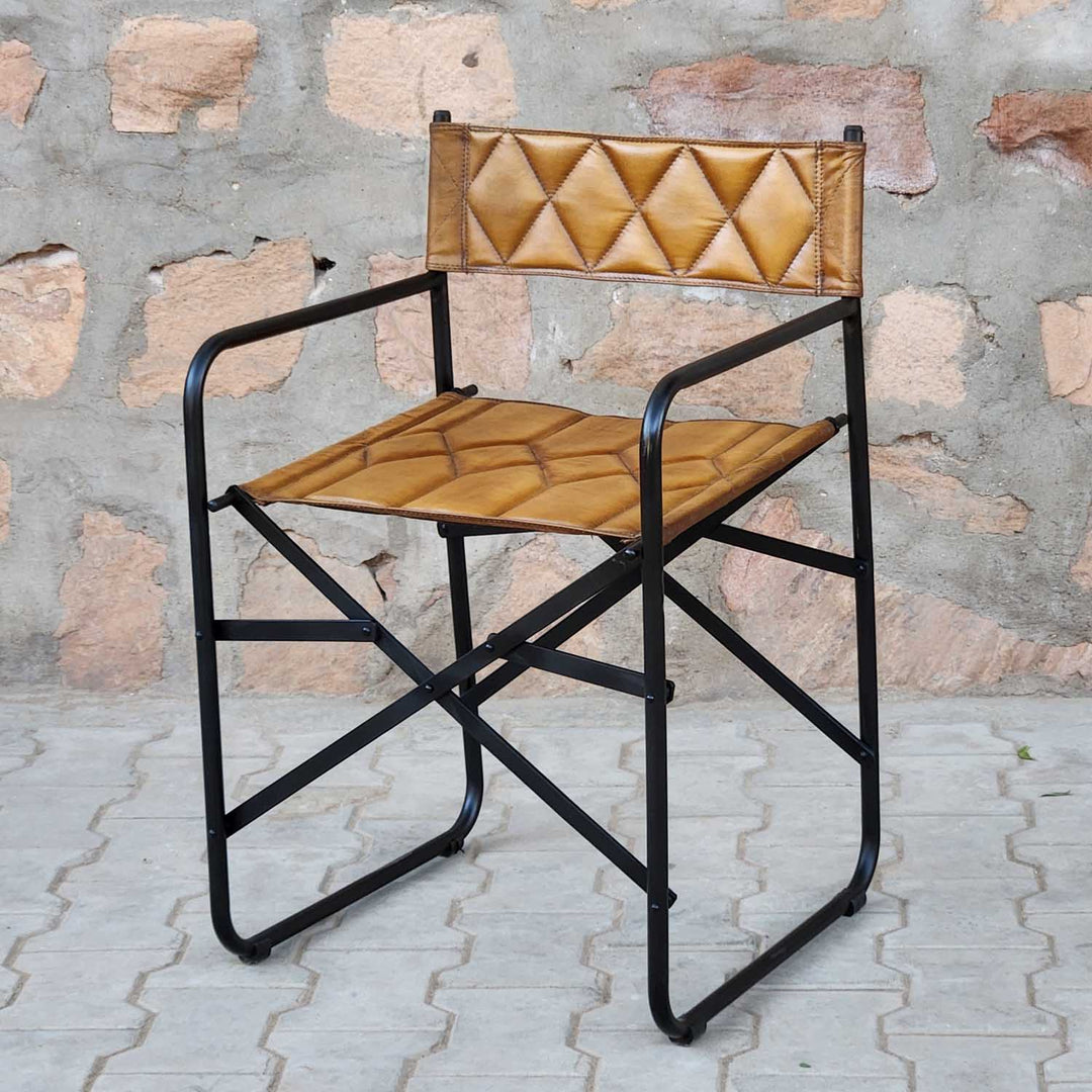 Silla de director de cuero Riccardo
