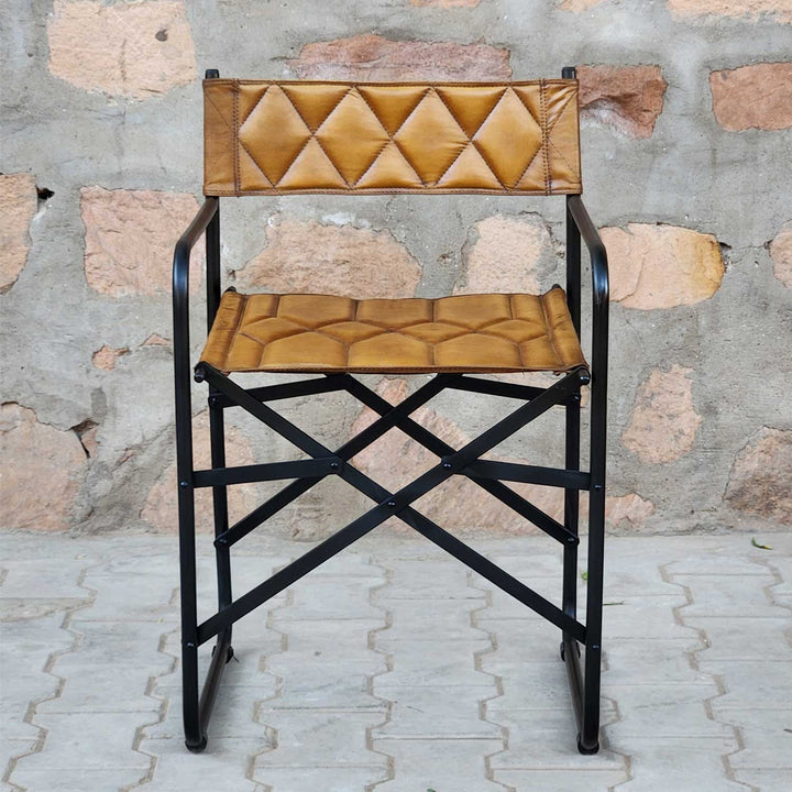 Silla de director de cuero Riccardo