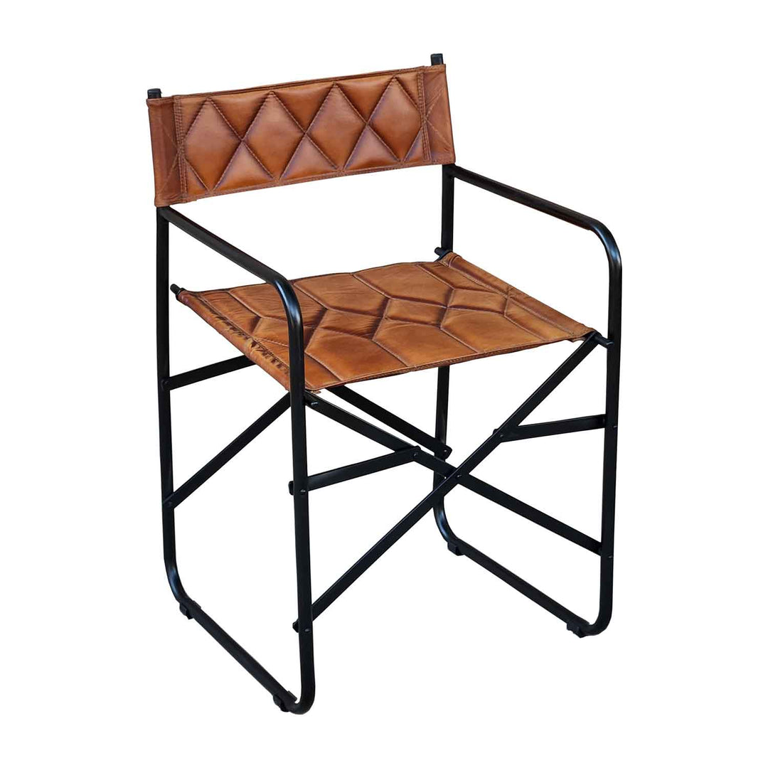 Silla de director de cuero Riccardo