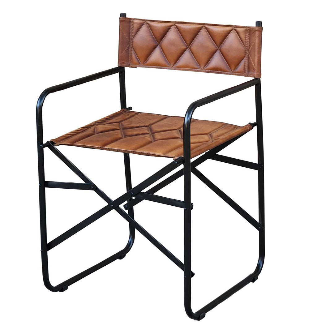Silla de director de cuero Riccardo