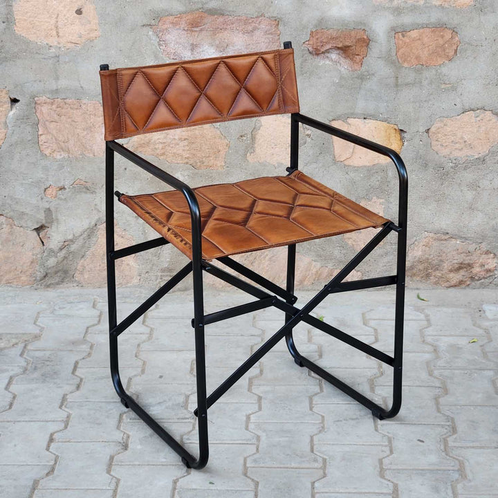 Silla de director de cuero Riccardo