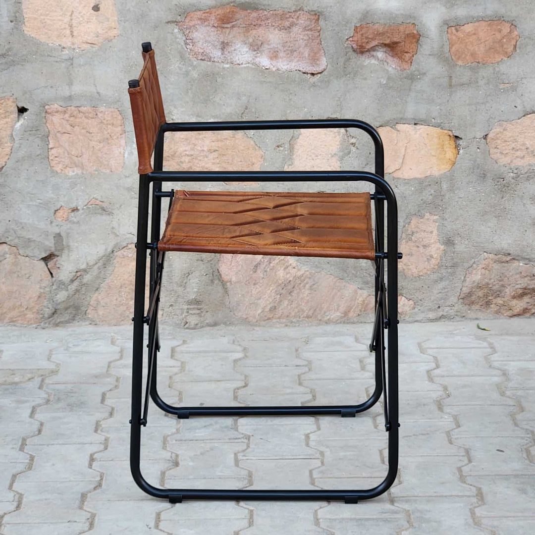 Silla de director de cuero Riccardo