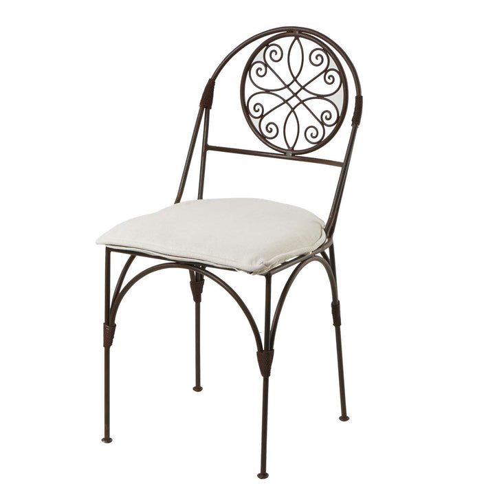 Silla marroquí de hierro Dalya