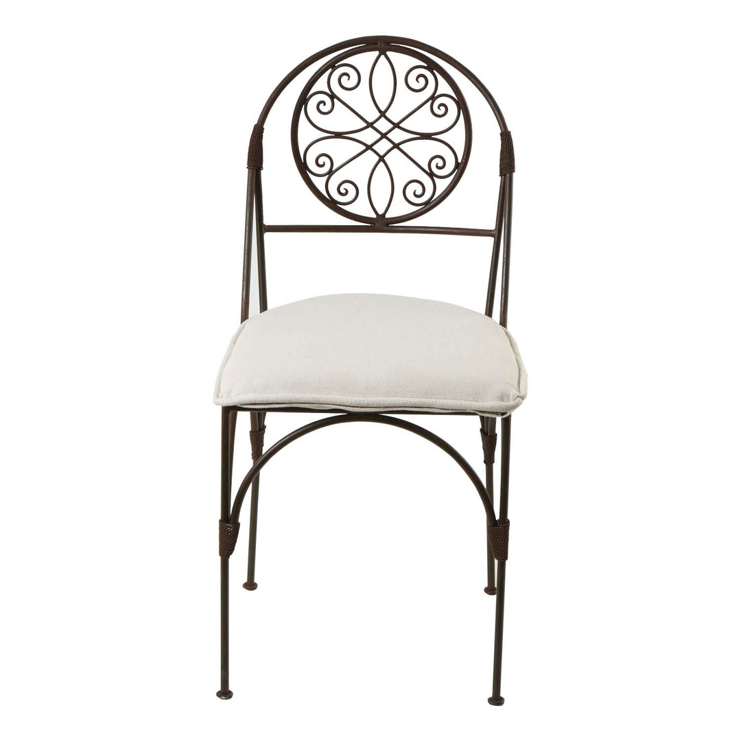 Silla marroquí de hierro Dalya