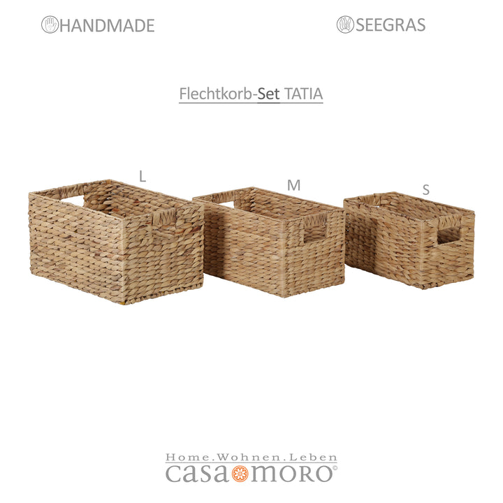 Caja de almacenamiento, juego de 3 unidades Tatia