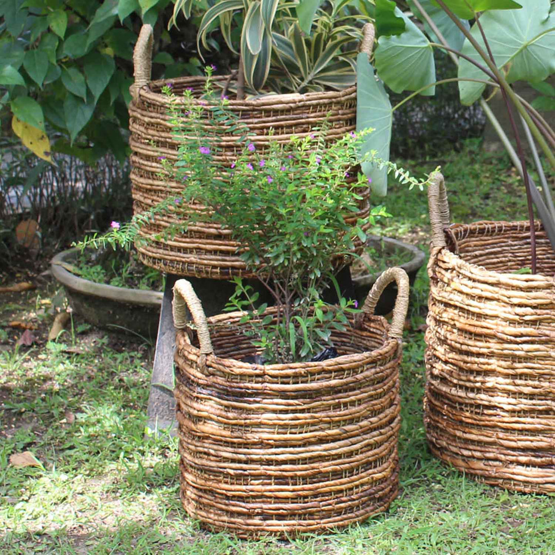 Cesta trenzada Vina