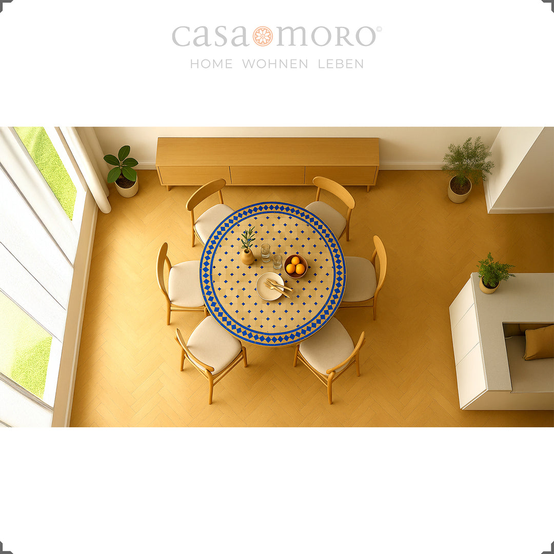 Mesa de jardín redonda 120 cm