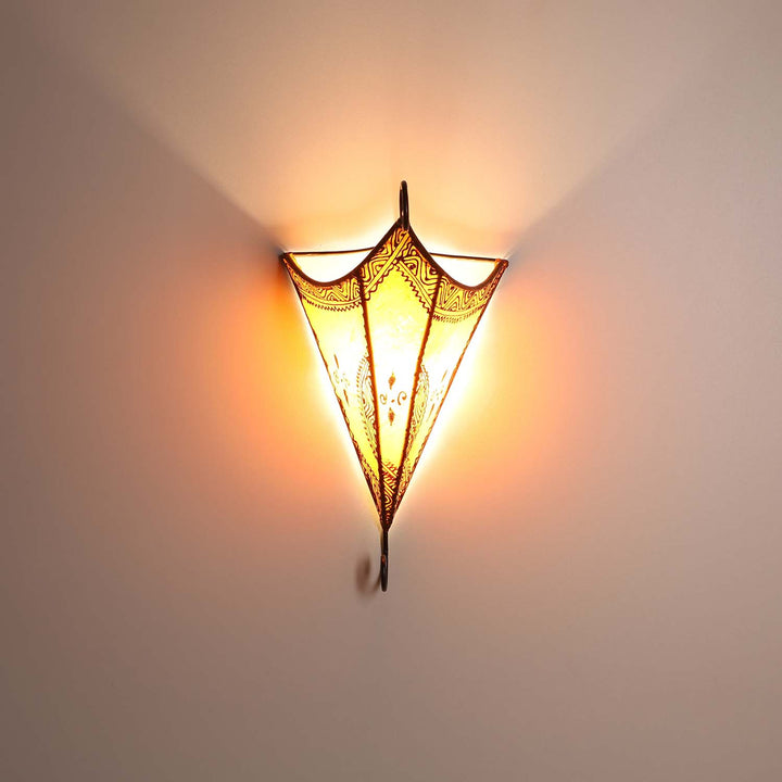 Lámpara de pared marroquí de cuero Mouna