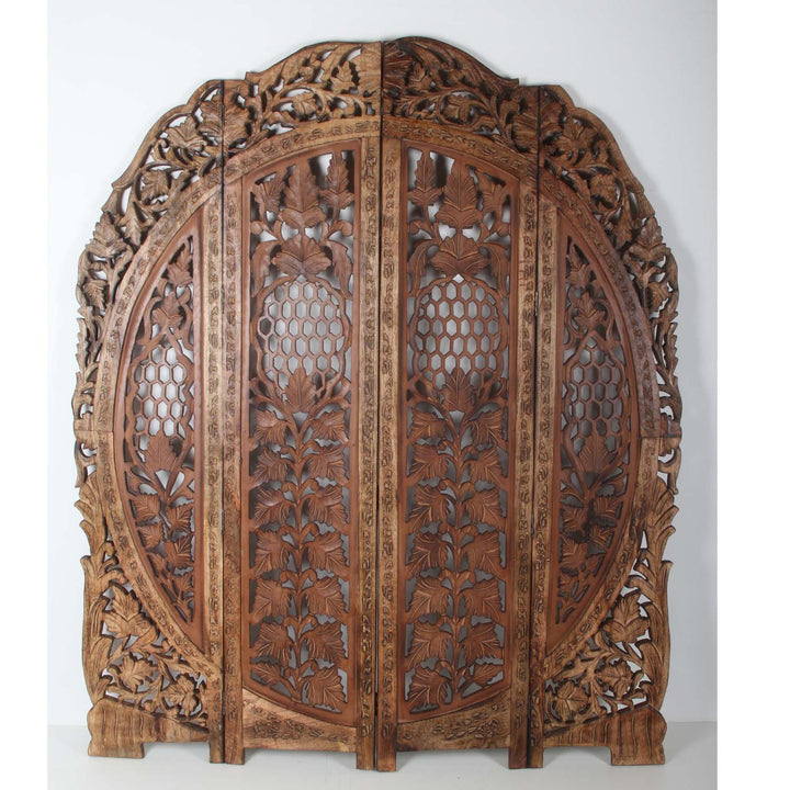 Biombo indio de madera Rana