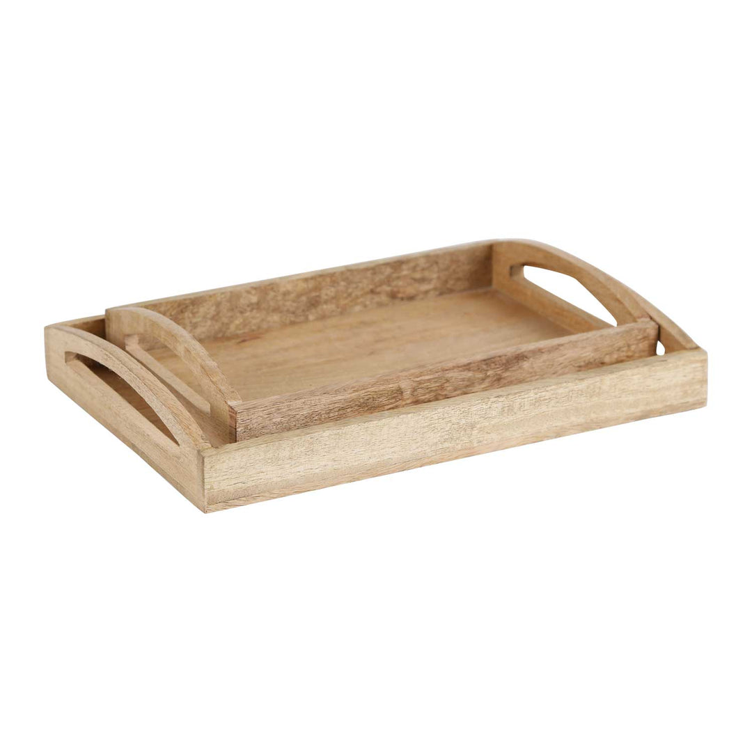 Bandeja de madera HTB2, juego de 2 unidades