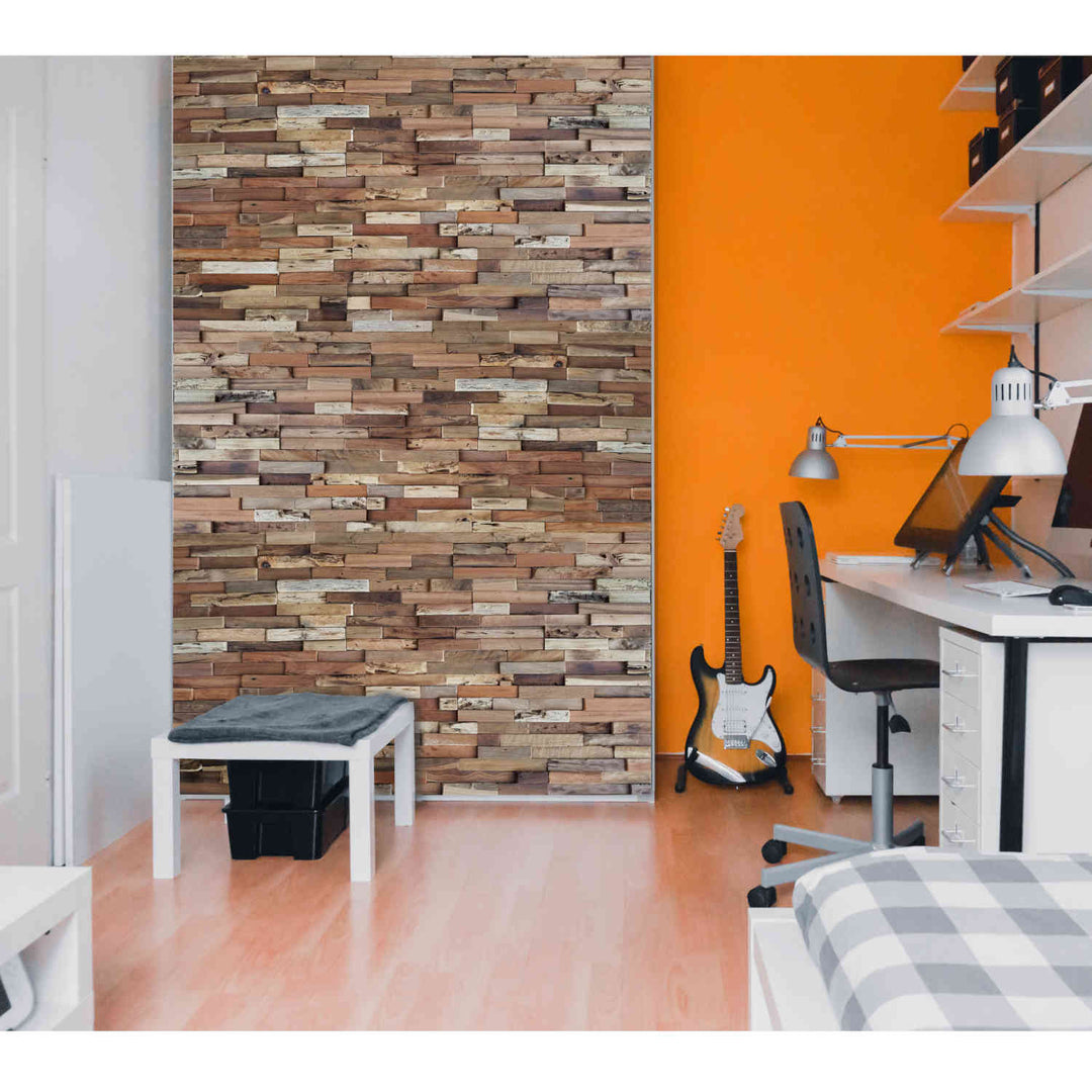 Revestimiento de madera para paredes Natural Coral