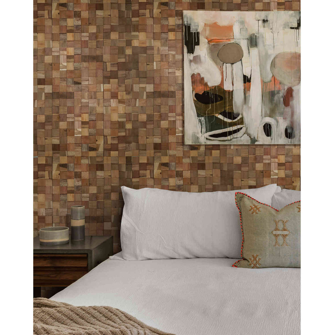 Revestimiento de madera para paredes Natural Cube