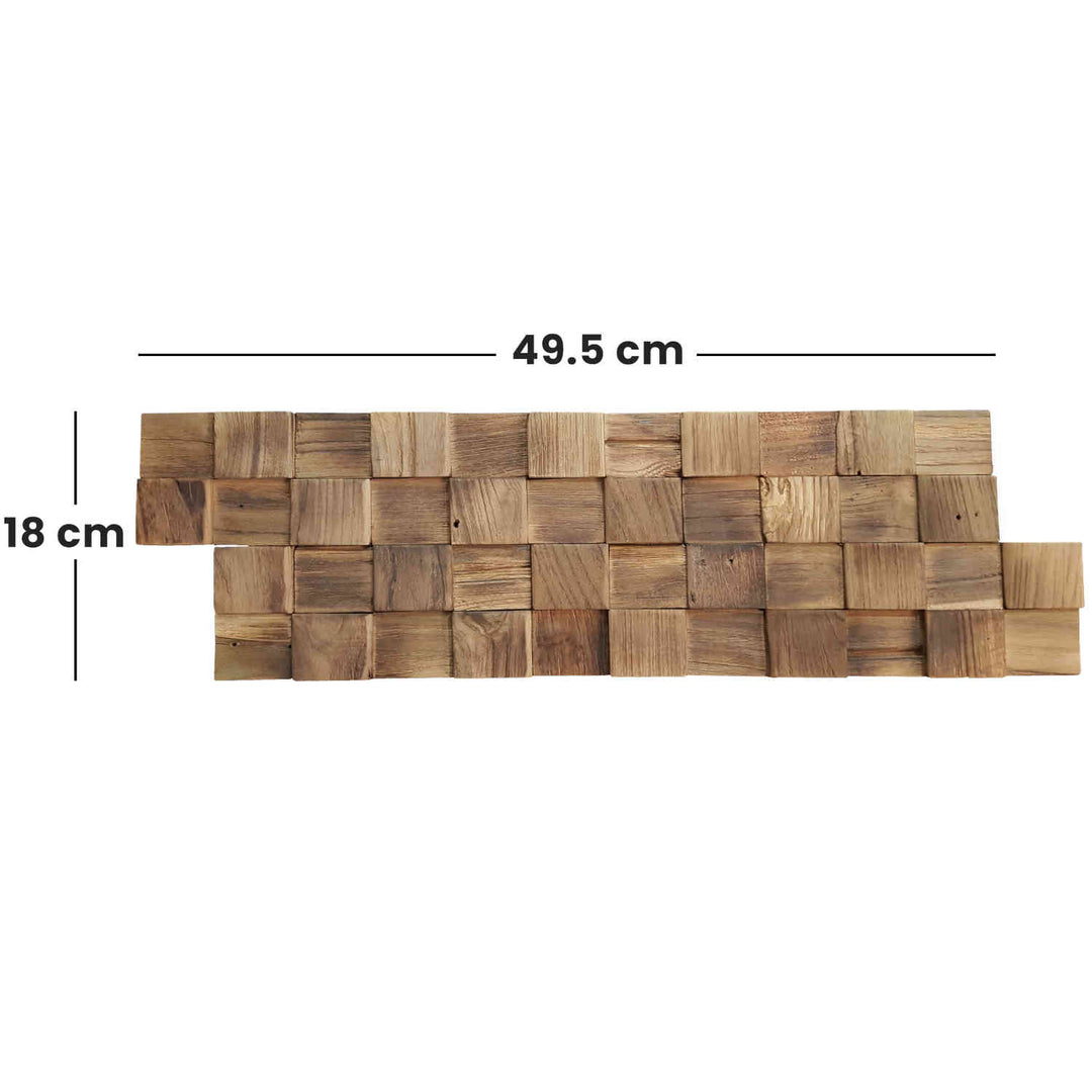 Revestimiento de madera para paredes Natural Cube