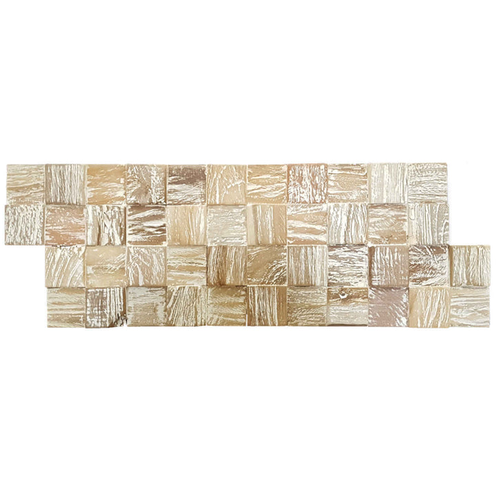 Revestimiento de madera para paredes White Washed Cube