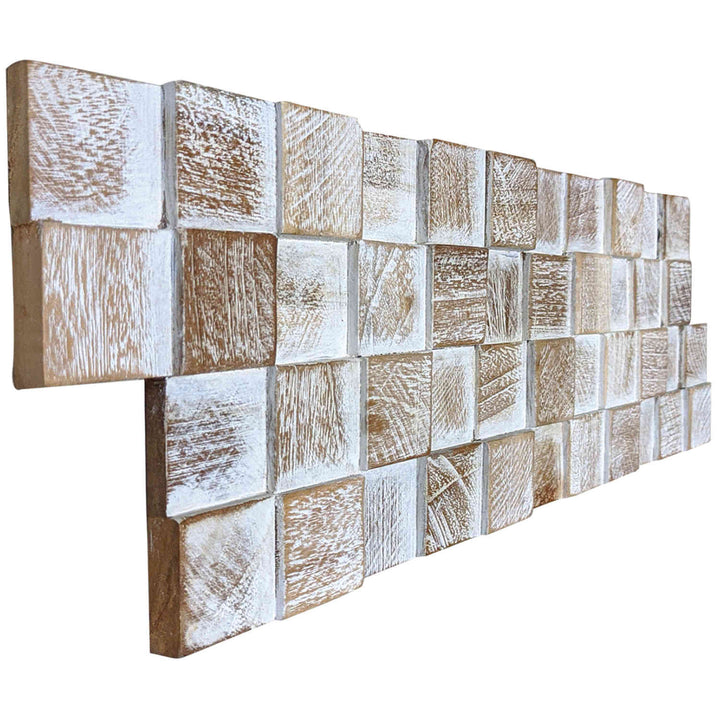 Revestimiento de madera para paredes White Washed Cube