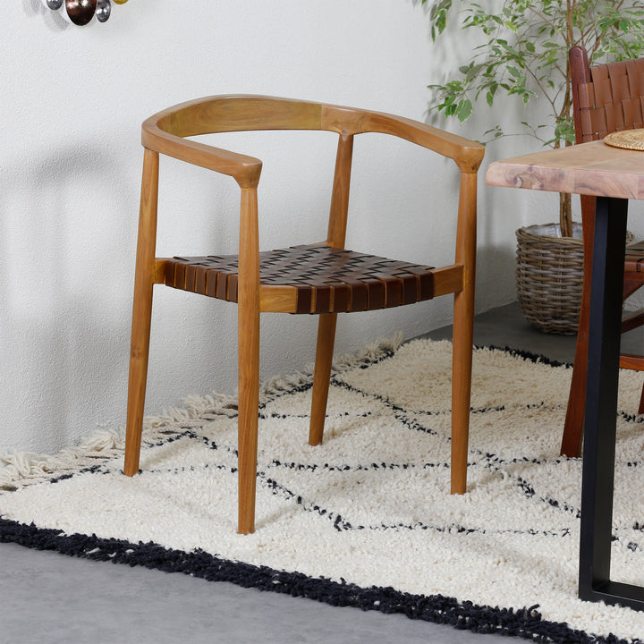 Silla de cuero para comedor