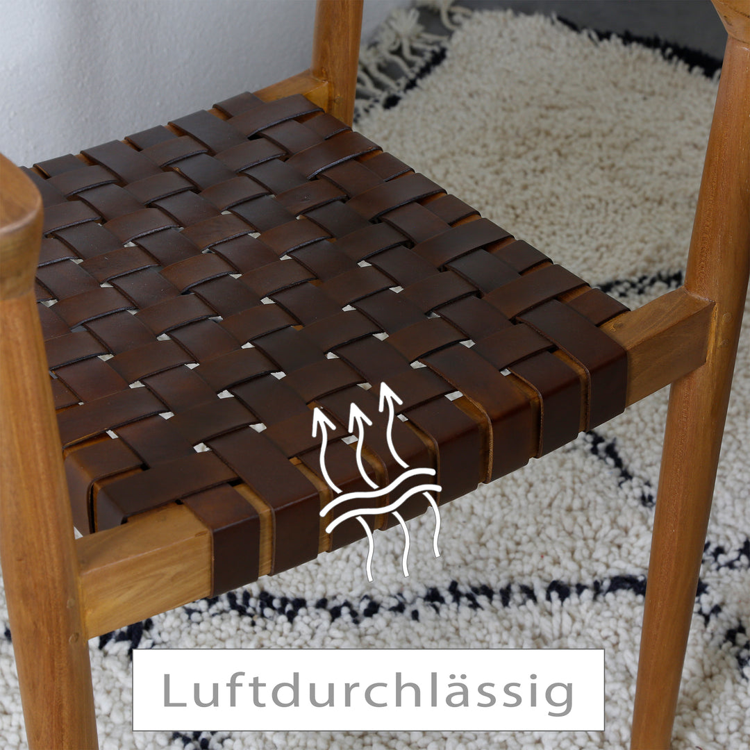 Silla de cuero para comedor
