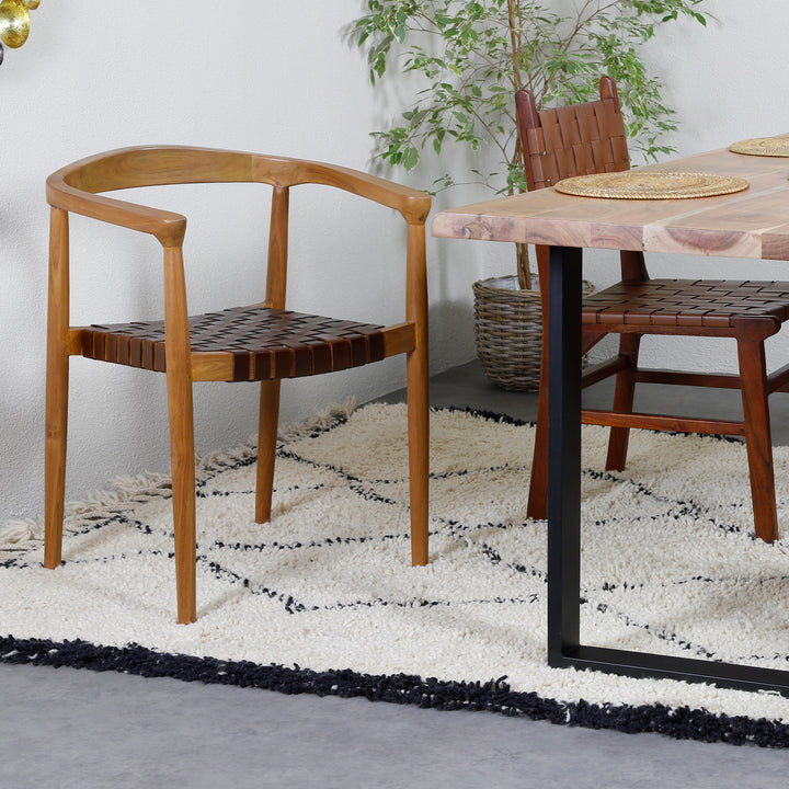 Silla de cuero para comedor