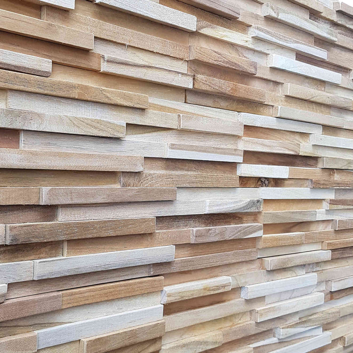 Revestimiento de madera para paredes Natural Ripple