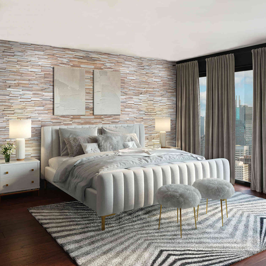 Revestimiento de madera para paredes Natural Ripple