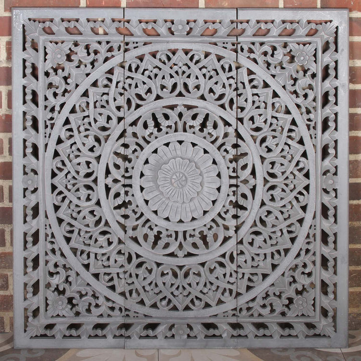 Mandala indio de madera Haya