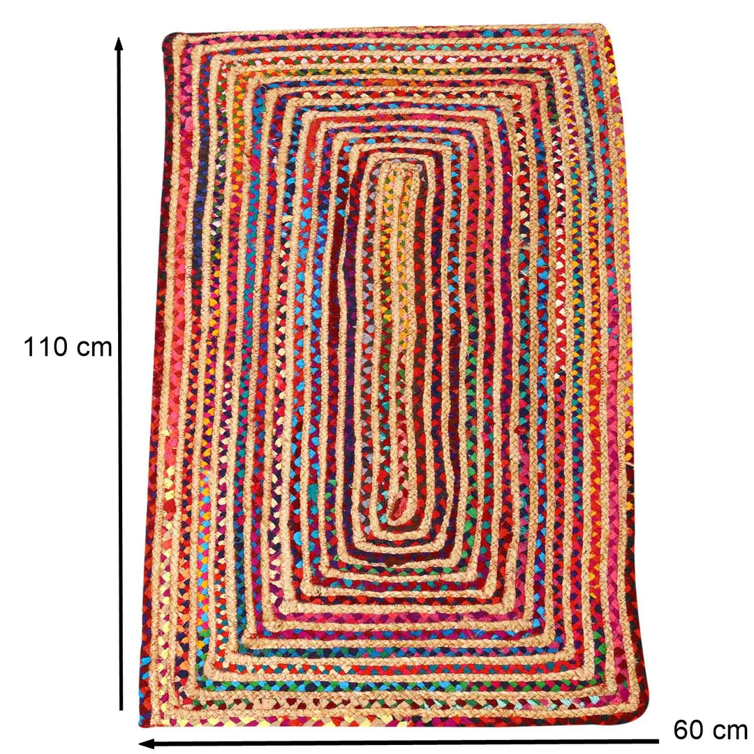 Alfombra de yute Esha multicolor
